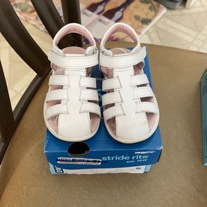 Stride rite white sandals